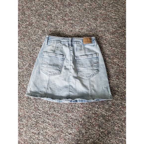 American Eagle Denim Button Down Mini Skirt - Picture 2 of 4